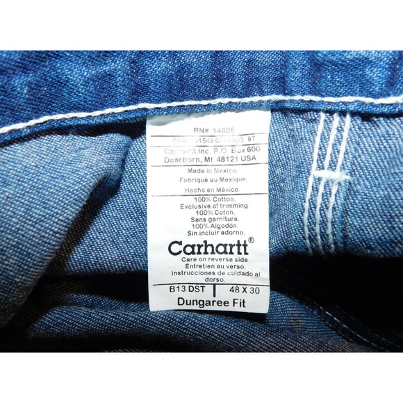Carhartt Work Dungaree Jeans Size 48 x 30 ~NEW~ - Picture 4 of 7